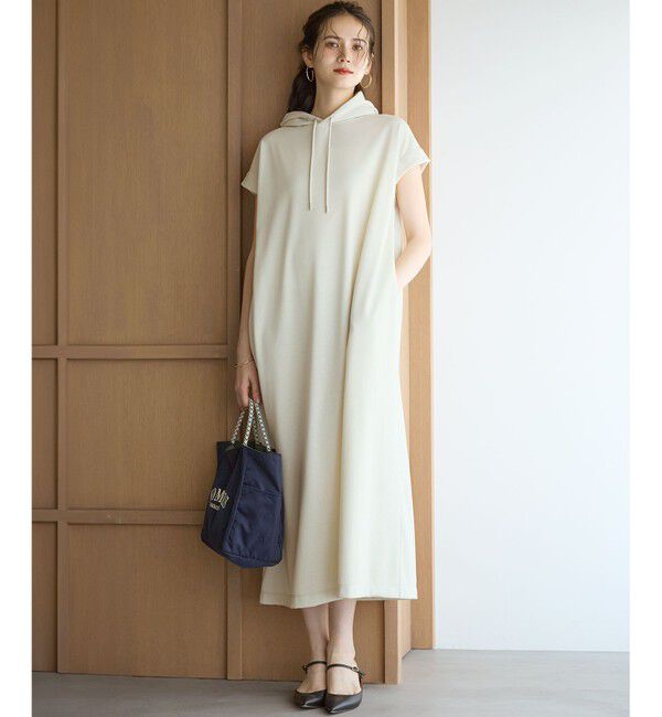 23区「【SLOW/一部店舗限定】コットンライクテリー フーディー ワンピース」|ワンピース|