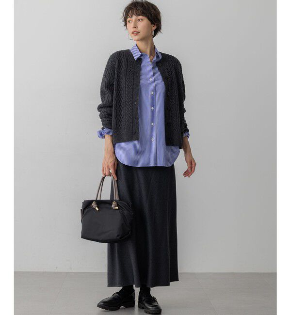 23区「【洗える】カシミヤブレンド ケーブルニットカーディガン」|カーディガン|