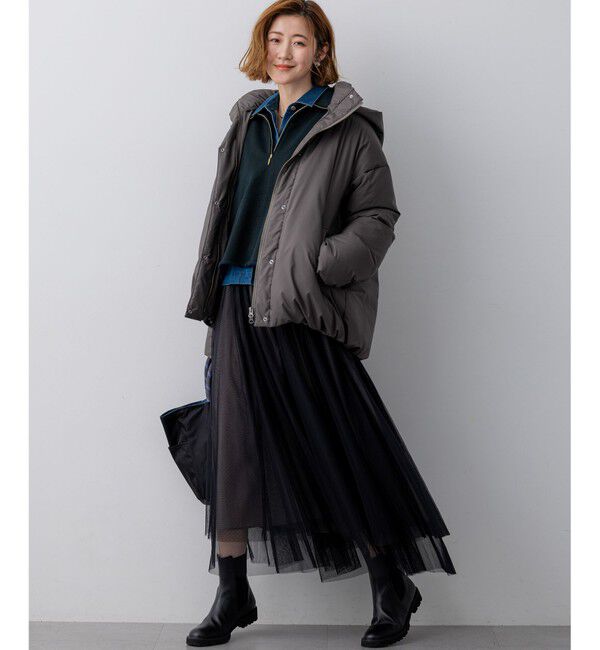 23区「【WEB&一部店舗限定】ステッチレス フーデット ダウン」|ダウン|