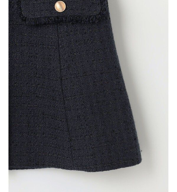 ANY SIS「ファンシーツイードペプラム ジレ」|その他|
