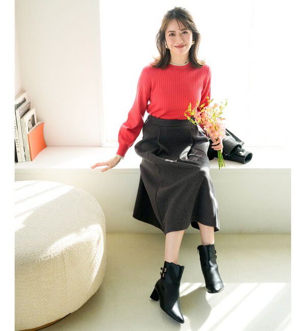 ANY SIS「【WEB・一部店舗限定】ダブルカラー ニット」|ニット・セーター|