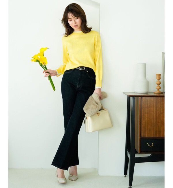 ANY SIS「【WEB・一部店舗限定】ダブルカラー ニット」|ニット・セーター|