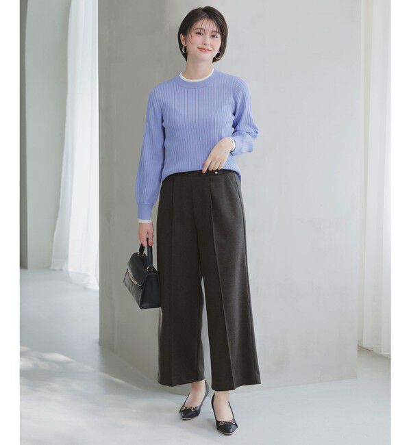 ANY SIS「【WEB・一部店舗限定】ダブルカラー ニット」|ニット・セーター|