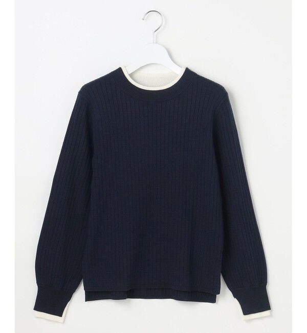 ANY SIS「【WEB・一部店舗限定】ダブルカラー ニット」|ニット・セーター|