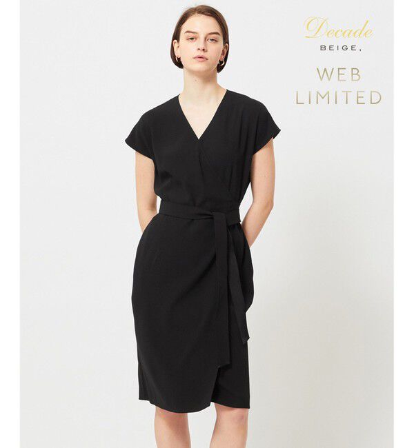 BEIGE,「【WEB＆一部店舗限定】CINDY / ラップドレス」|ワンピース|Black &times; Black