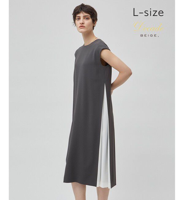 BEIGE,「【L-size】CINDY / サイドタックドレス」|ワンピース|C.Gray&times;White