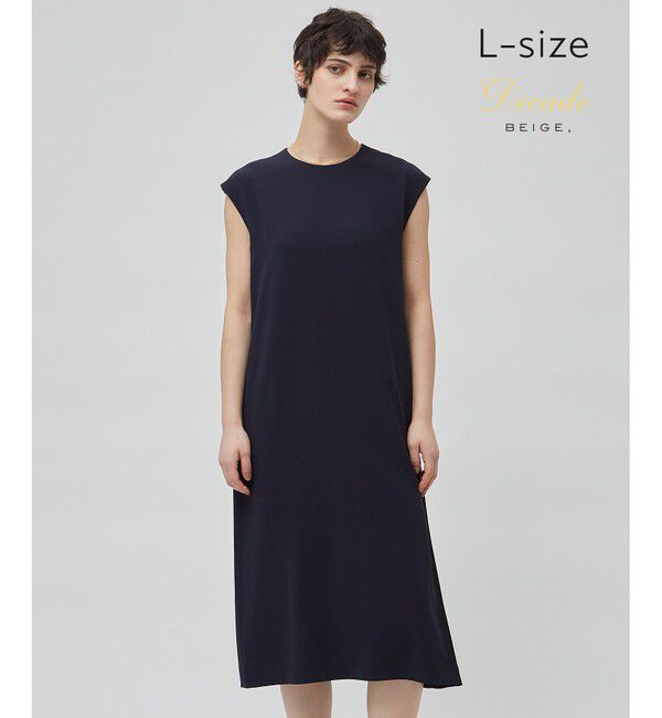 BEIGE,「【L-size】CINDY / サイドタックドレス」|ワンピース|Navy&times;Black