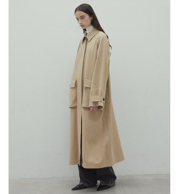 BEIGE,「MOLUCCELLA / オーバーサイズステンカラーコート」|ステンカラーコート|