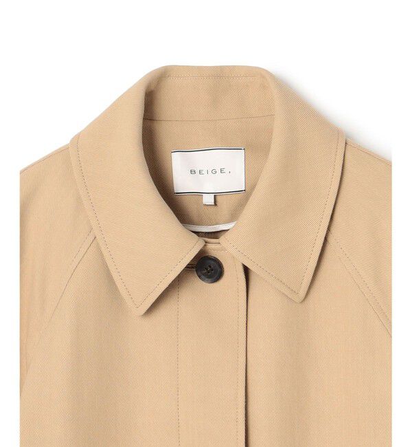 BEIGE,「MOLUCCELLA / オーバーサイズステンカラーコート」|ステンカラーコート|