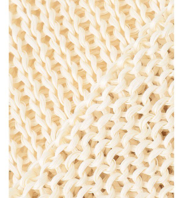 BEIGE,「【洗える】THYME / クルーネックコットンメッシュカーディガン」|カーディガン|