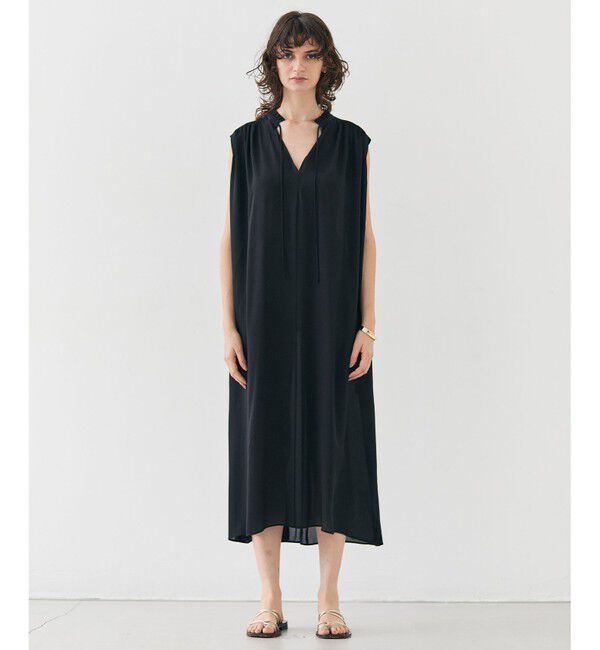 BEIGE,「【洗える】MUSCARI / ソフトシルクスキッパードレス」|ワンピース|