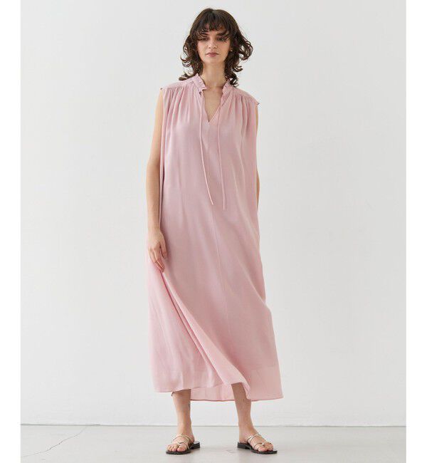 BEIGE,「【洗える】MUSCARI / ソフトシルクスキッパードレス」|ワンピース|Old Rose