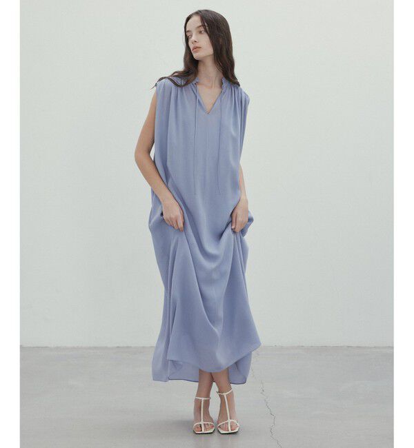 BEIGE,「【洗える】MUSCARI / ソフトシルクスキッパードレス」|ワンピース|