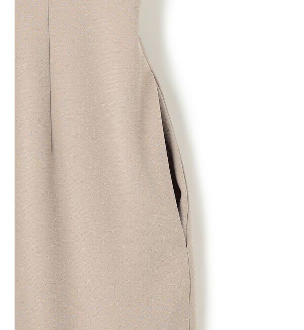 BEIGE,「【洗える】CINDY / クルーネックノースリーブワンピース」|ワンピース|