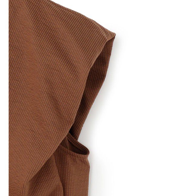 BEIGE,「【洗える】SCALA / コットンリネンボリュームスリーブワンピース」|ワンピース|