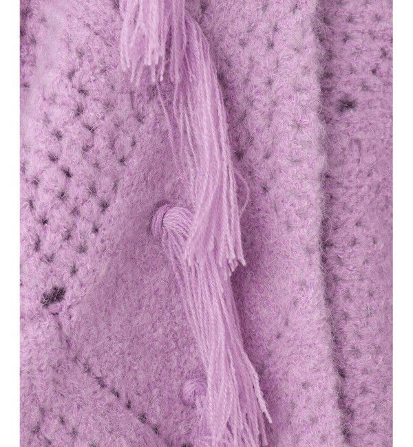 GRACE CONTINENTAL「フリンジショートニットカーディガン」|カーディガン|