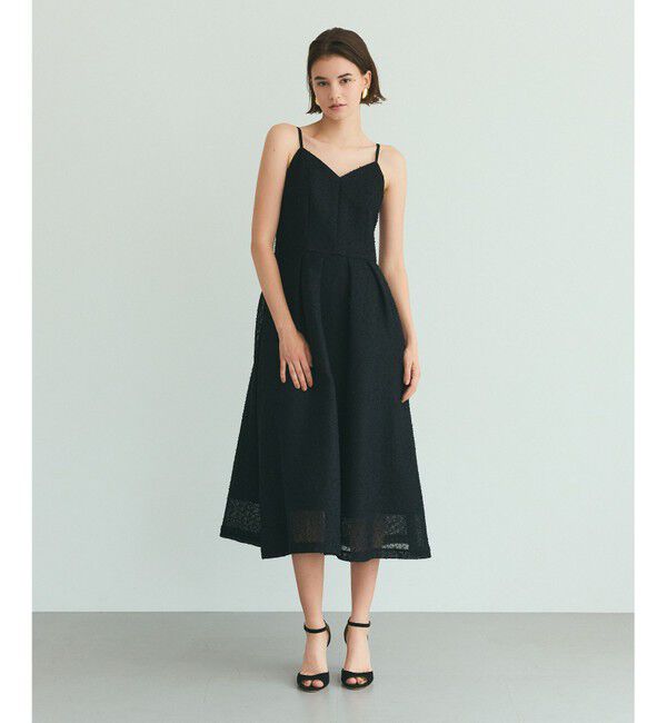 Grace Class「メッシュツイードキャミドレス」|ワンピース|