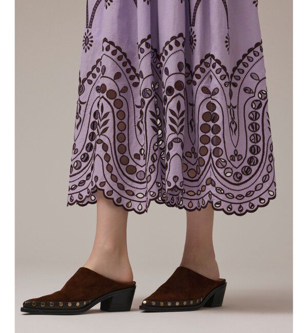 GRACE CONTINENTAL「カットワークマキシドレス」|ワンピース|