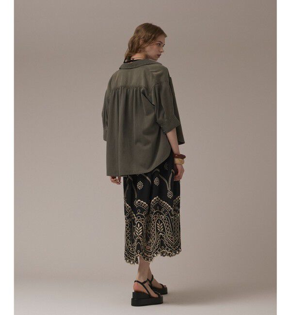 GRACE CONTINENTAL「カットワークマキシドレス」|ワンピース|