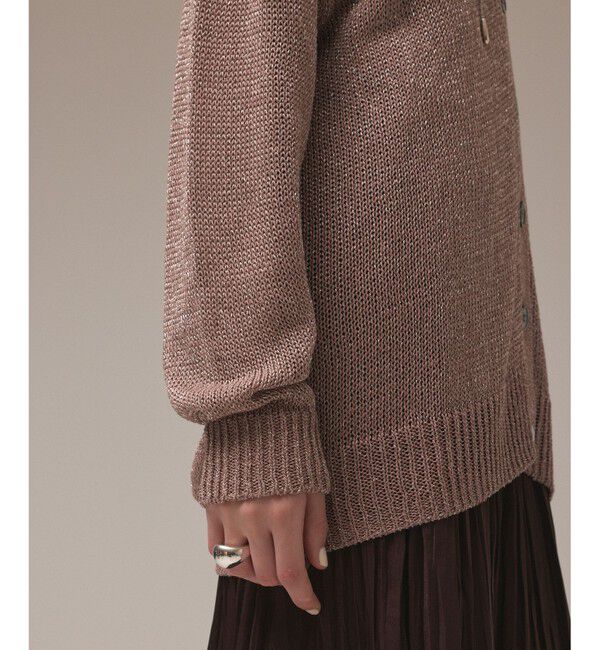 GRACE CONTINENTAL「ラメルーズニットカーディガン」|カーディガン|