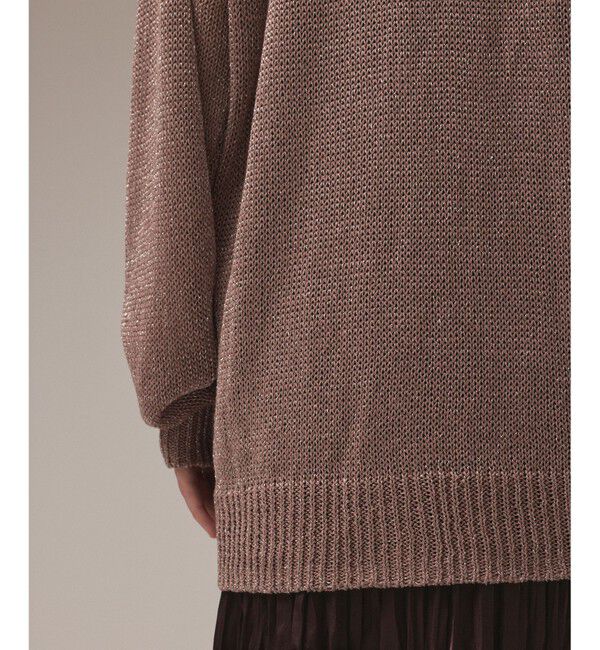 GRACE CONTINENTAL「ラメルーズニットカーディガン」|カーディガン|