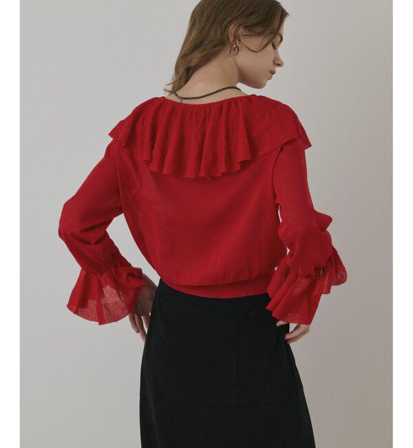 Diagram「フリルニットカーディガン」|カーディガン|