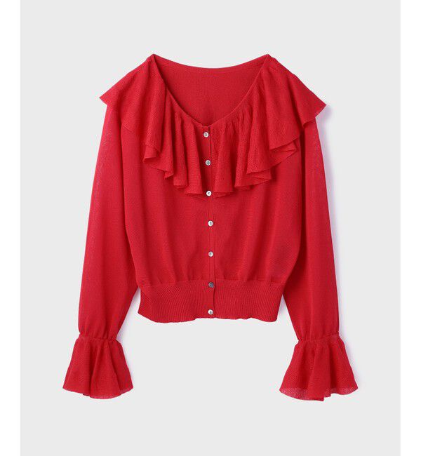 Diagram「フリルニットカーディガン」|カーディガン|