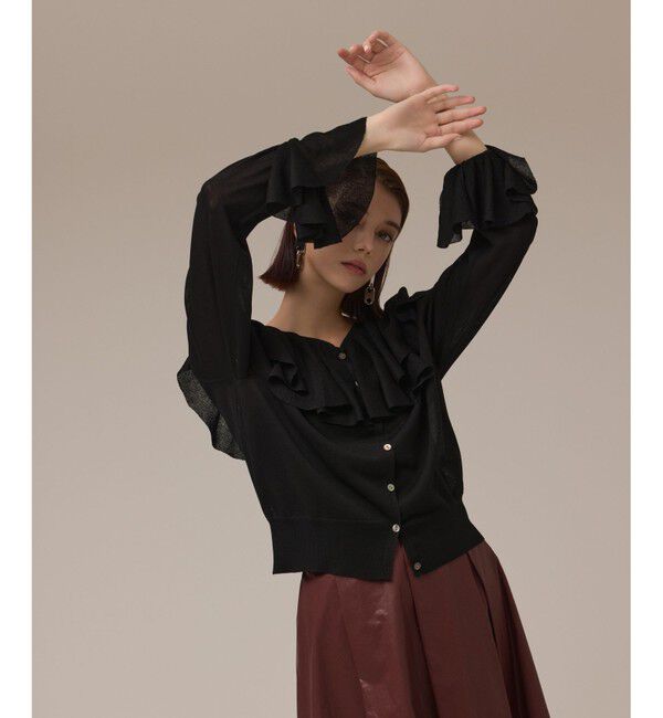 Diagram「フリルニットカーディガン」|カーディガン|