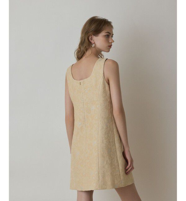 GRACE CONTINENTAL「サラサジャガードミニワンピース」|ワンピース|