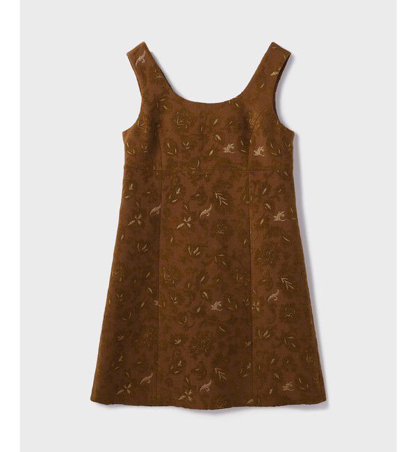 GRACE CONTINENTAL「サラサジャガードミニワンピース」|ワンピース|