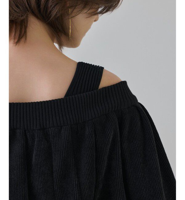 GRACE CONTINENTAL「バルーンモールカットカーディガン」|カーディガン|