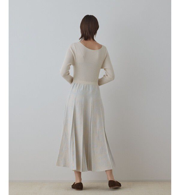 GRACE CONTINENTAL「ラメモールニットジャガードワンピース」|ワンピース|