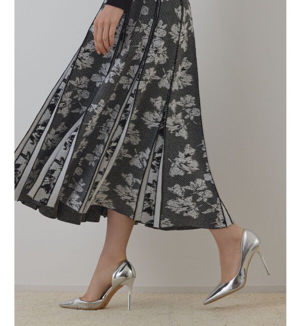 GRACE CONTINENTAL「ラメモールニットジャガードワンピース」|ワンピース|