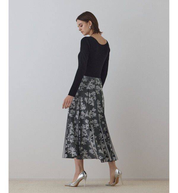 GRACE CONTINENTAL「ラメモールニットジャガードワンピース」|ワンピース|