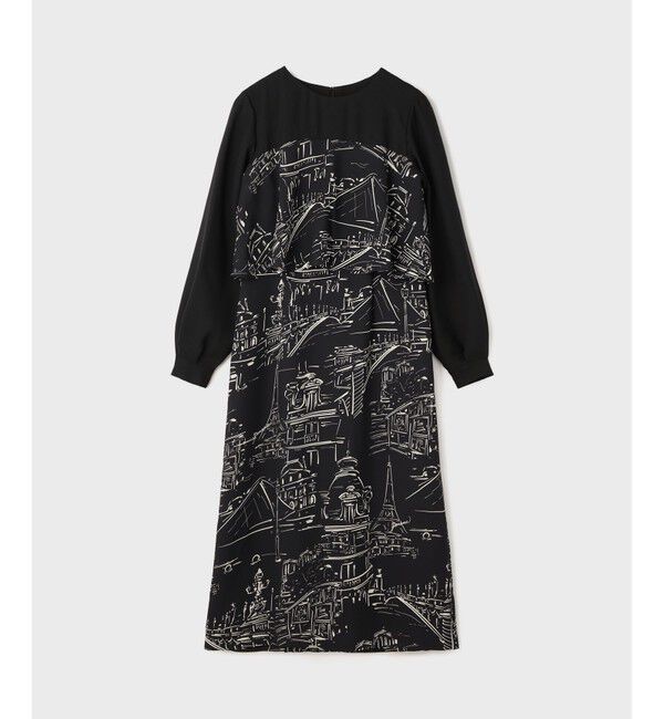 Grace Class「プリントコンビドレス」|ワンピース|