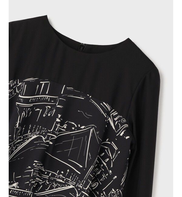 Grace Class「プリントコンビドレス」|ワンピース|