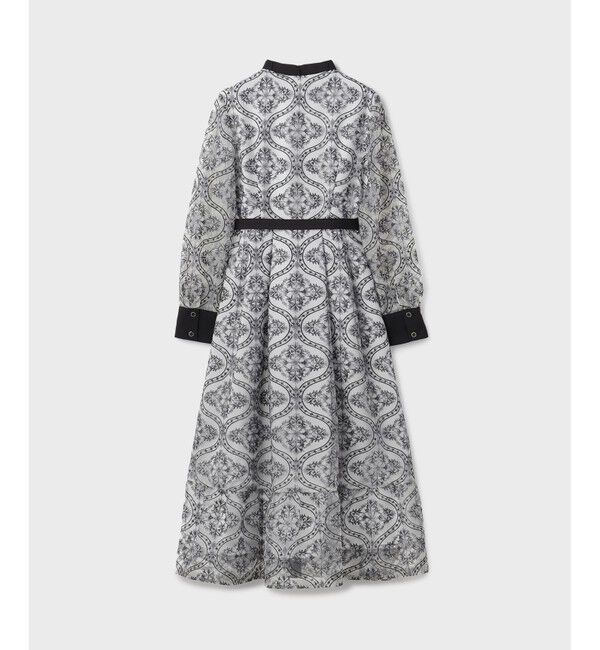 GRACE CONTINENTAL「オーナメント刺繍フレアワンピース」|ワンピース|