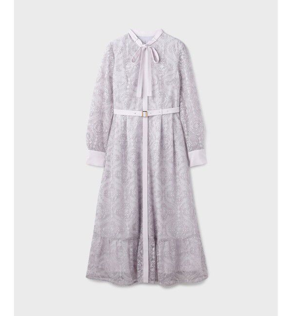 GRACE CONTINENTAL「オーナメント刺繍フレアワンピース」|ワンピース|