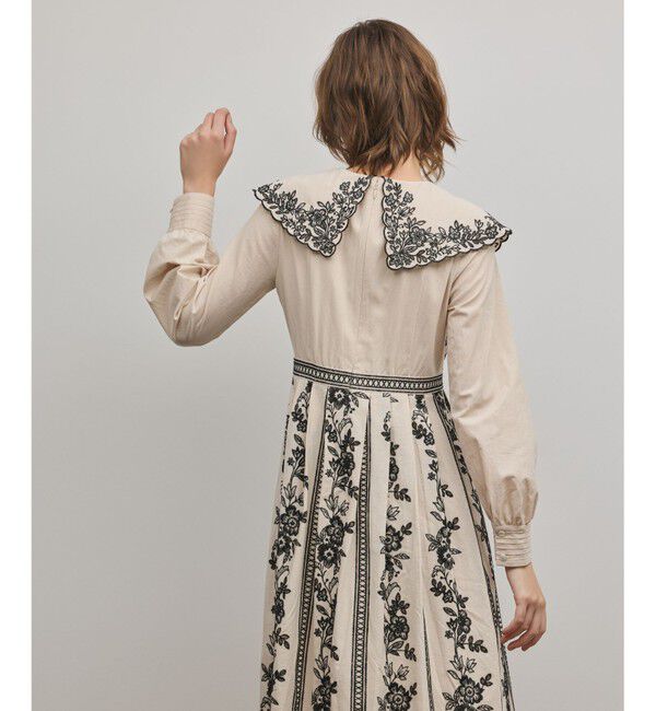 GRACE CONTINENTAL「パターン刺繍ワンピース」|ワンピース|