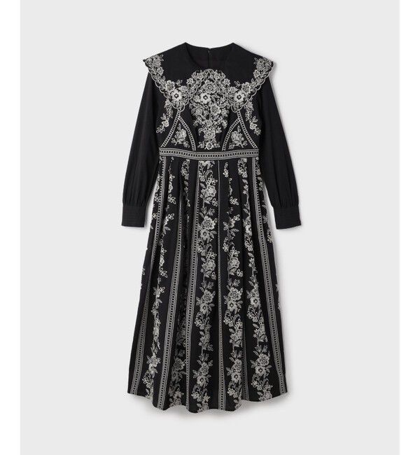 GRACE CONTINENTAL「パターン刺繍ワンピース」|ワンピース|