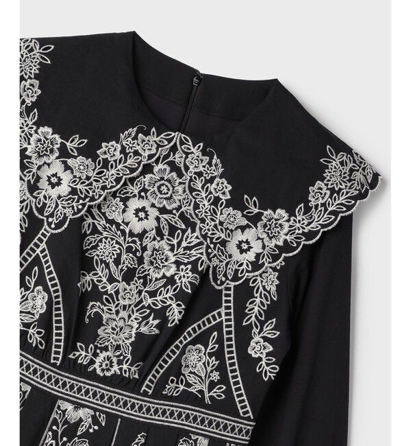 GRACE CONTINENTAL「パターン刺繍ワンピース」|ワンピース|