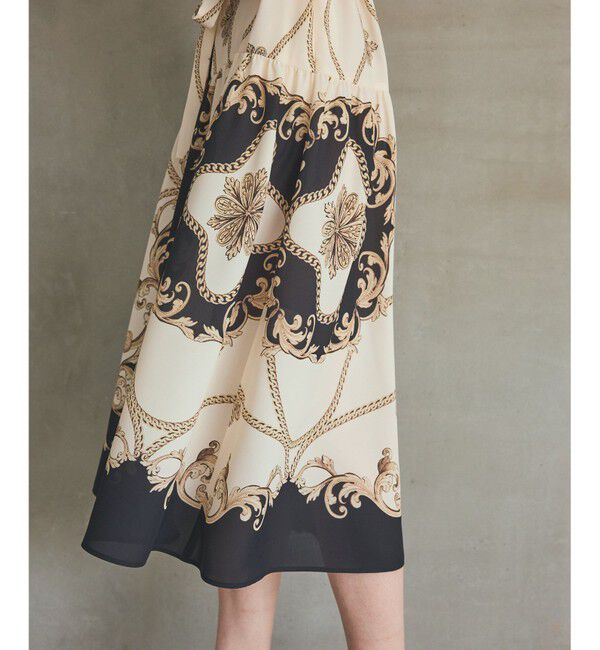 Grace Class「スカーフプリントシャツワンピース」|ワンピース|