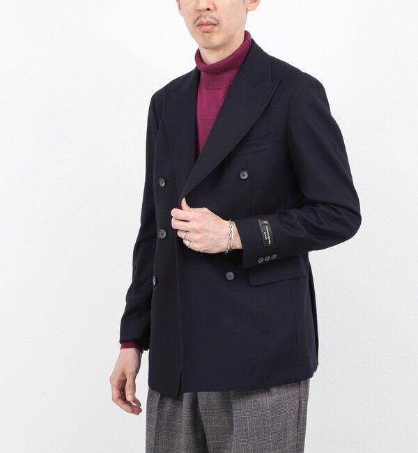 NOLLEY'S goodman「《ビジカジ対応》尾州 WOOL W JACKET 25AW」|テーラードジャケット|