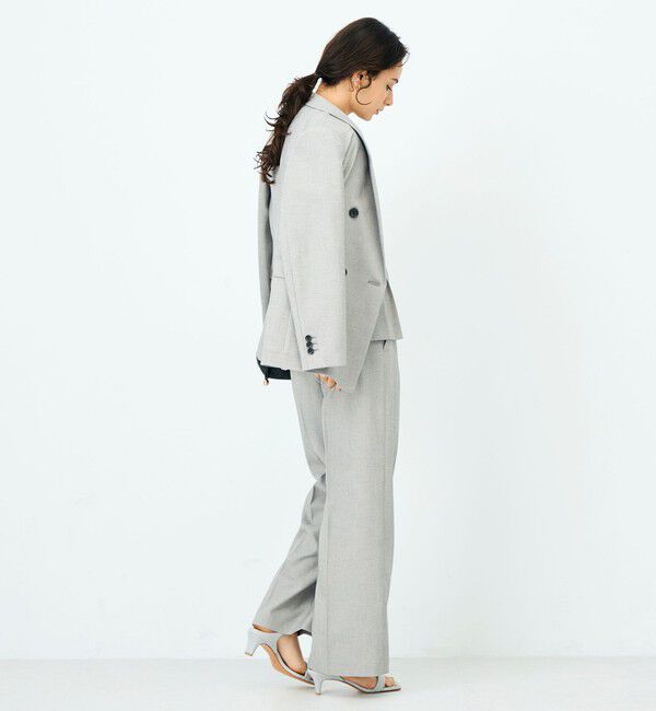 NOLLEY'S sophi「《セットアップ対応》ウォッシャブルドライシャーク2WAYスリットジャケット」|テーラードジャケット|