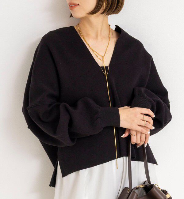 NOLLEY'S「《手洗い可能》《アンサンブル対応》スウェットライクニットプルオーバー」|ニット・セーター|