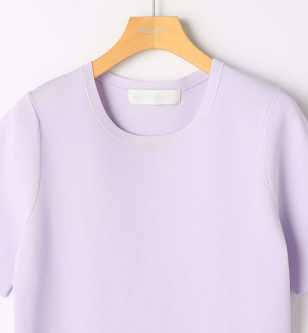 NOLLEY'S sophi「《アンサンブル対応》《手洗い可能》マルチファンクション5分袖プルオーバー」|ニット・セーター|