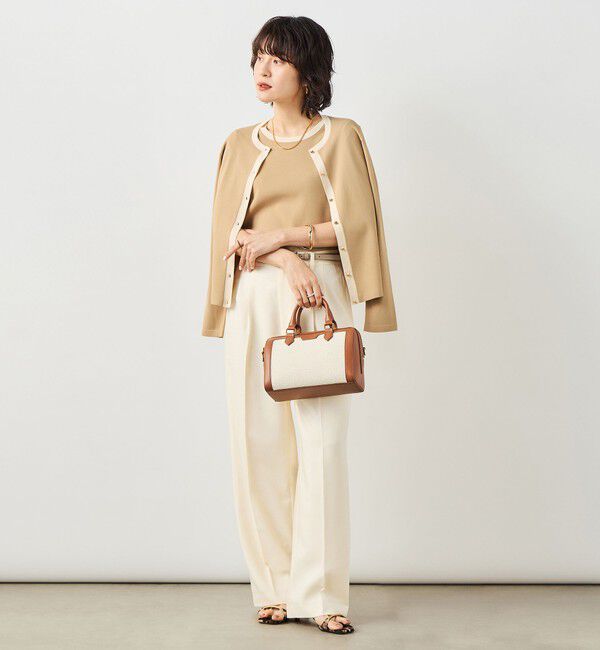 NOLLEY'S sophi「《アンサンブル対応》 《手洗い可能》マルチファンクションクルーネックカーディガン」|カーディガン|