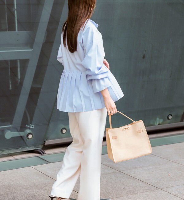 NOLLEY'S sophi「NEW morisachi《セットアップ対応》ウォッシャブルストレッチツイルイージーワイドパンツ」|その他|