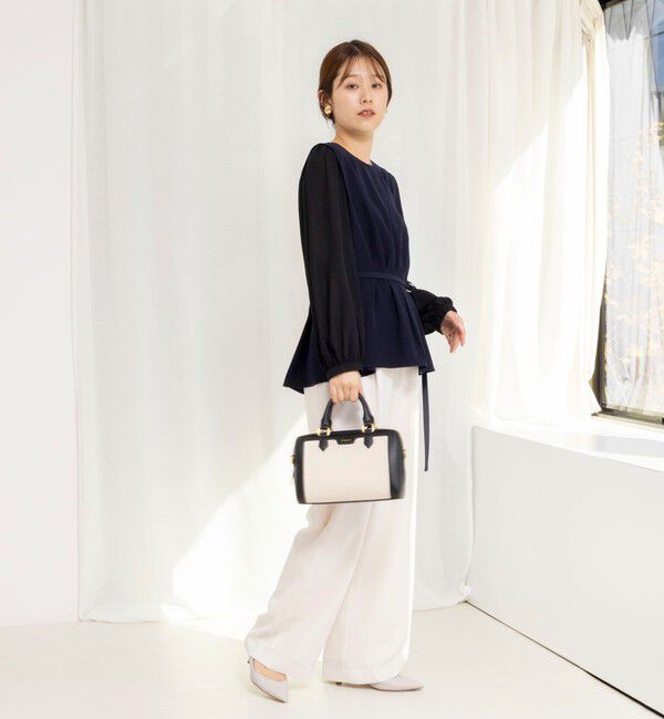 NOLLEY'S sophi「NEW morisachi《セットアップ対応》ウォッシャブルストレッチツイルイージーワイドパンツ」|その他|