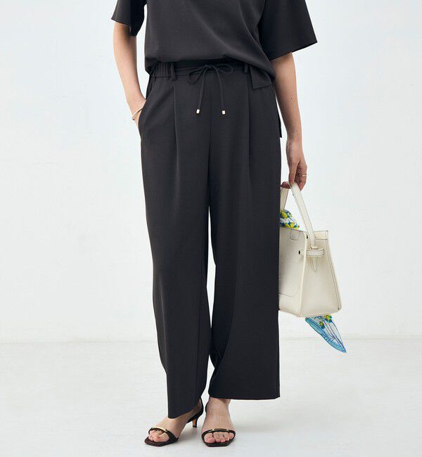 NOLLEY'S「《セットアップ対応》ウォッシャブルイージーツイルセミワイドパンツ」|その他|